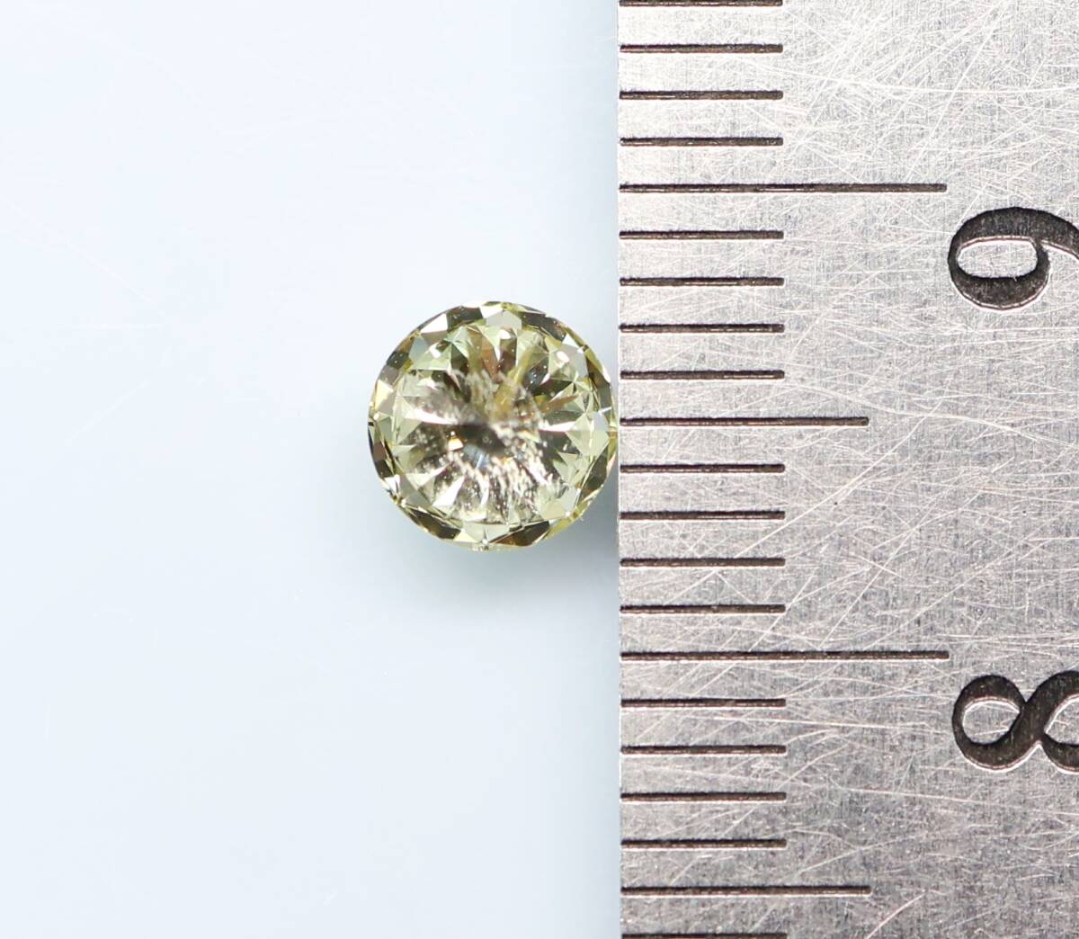 【１００円～】VS2！0.515ｃｔ 天然ダイヤ LIGHT YELLOW（ナチュラルカラー）Very Good！_画像5