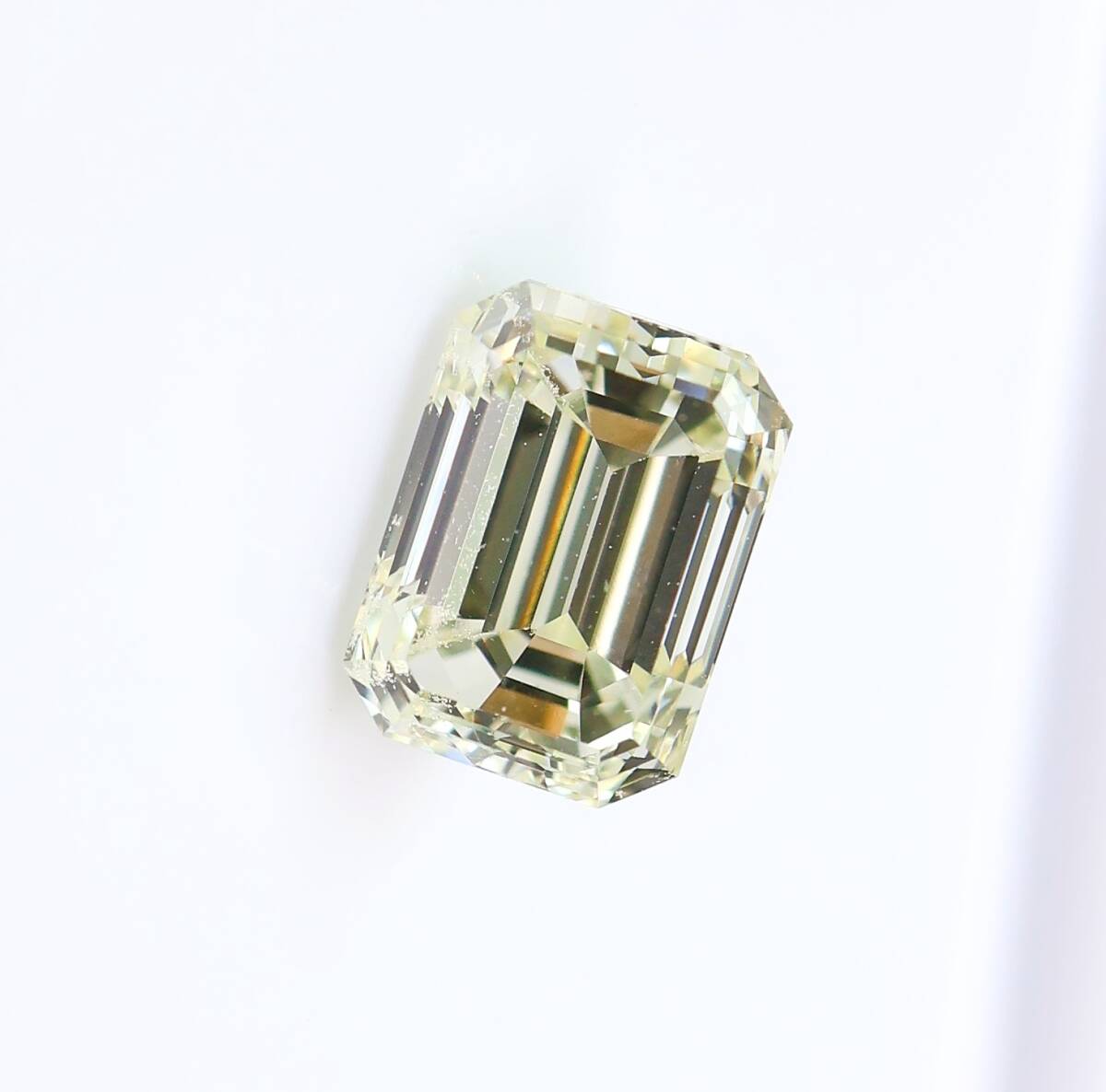 【１００円～】1.002ｃｔ！天然ダイヤ VERY LIGHT YELLOW（ナチュラルカラー）SI1 ＥＭカットの画像2