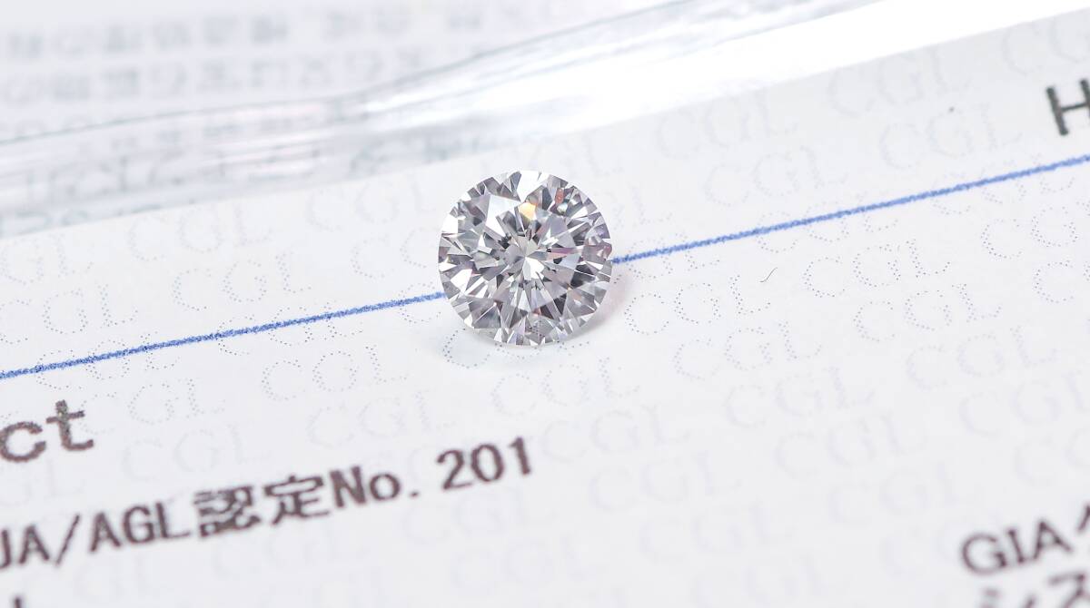 [100 jpy ~]VVS2!0.412ct natural diamond E color ( natural color )GOOD