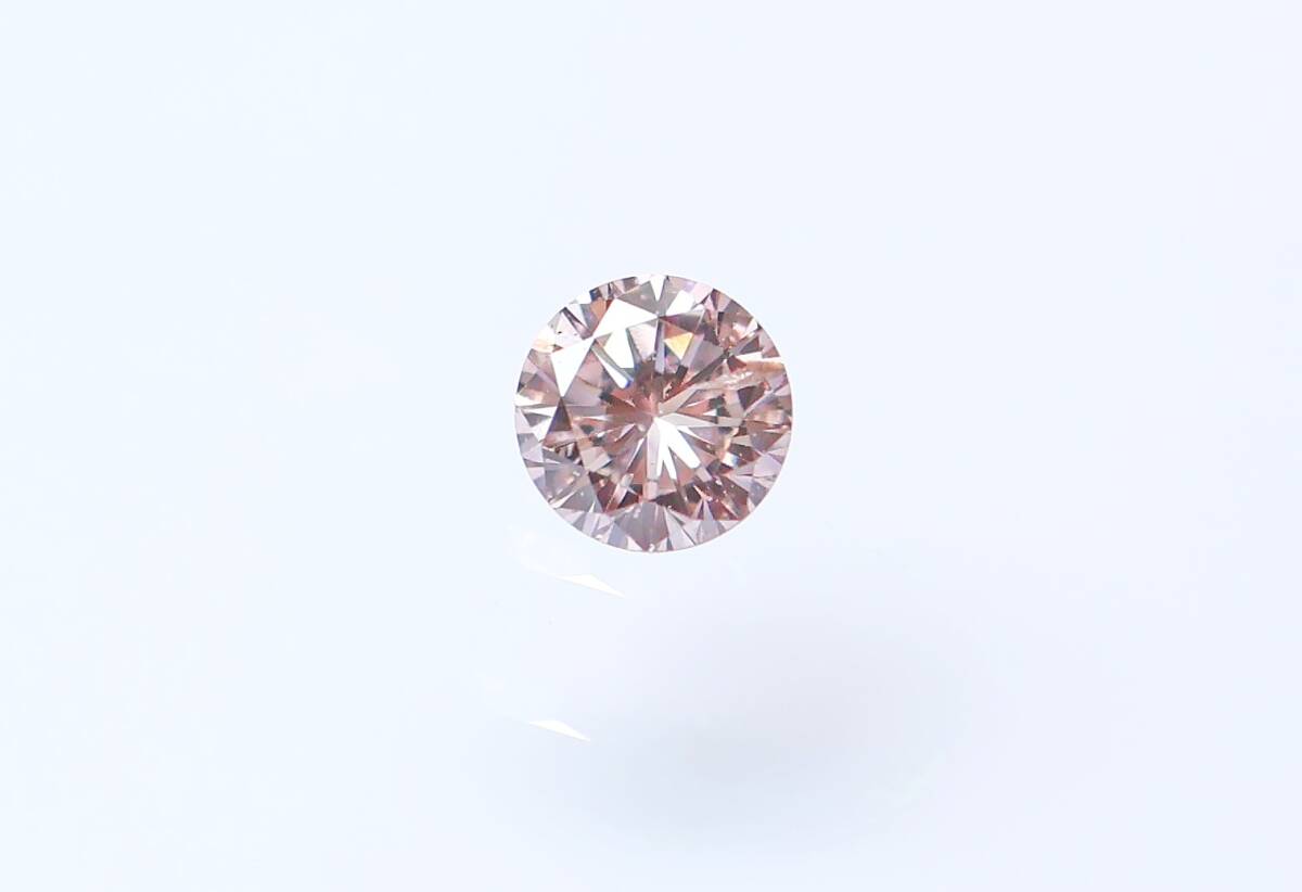 【１００円～】0.071ｃｔ 天然ダイヤ FANCY ORANGISH PINK（ナチュラルカラー）I1_画像2