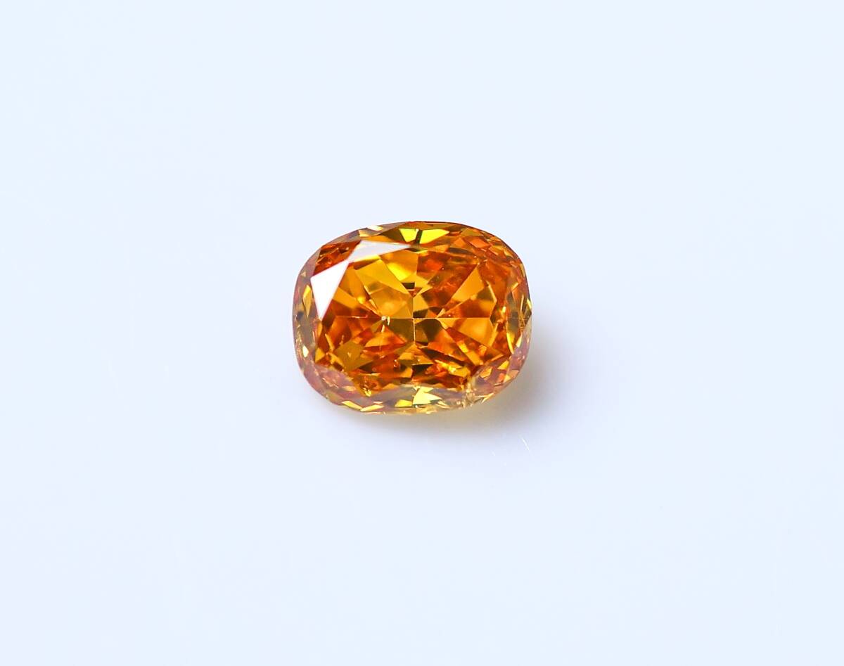 【１００円～】0.287ｃｔ 天然ダイヤ FANCY DEEP YELLOWISH ORANGE（ナチュラルカラー）SI2 X_画像2