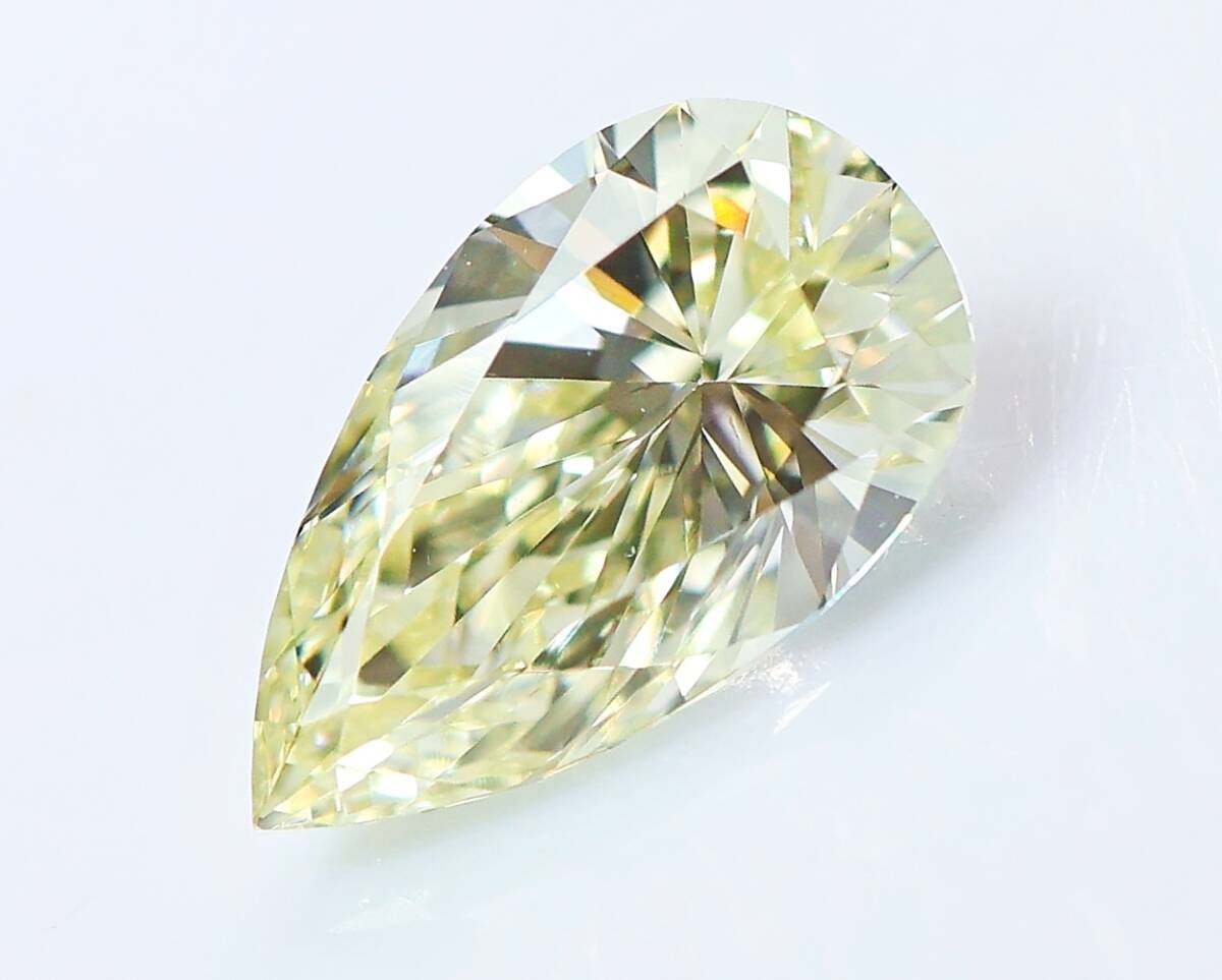 [100 jpy ~]VVS2!0.650ct natural diamond light yellow ( natural color )PS cut 