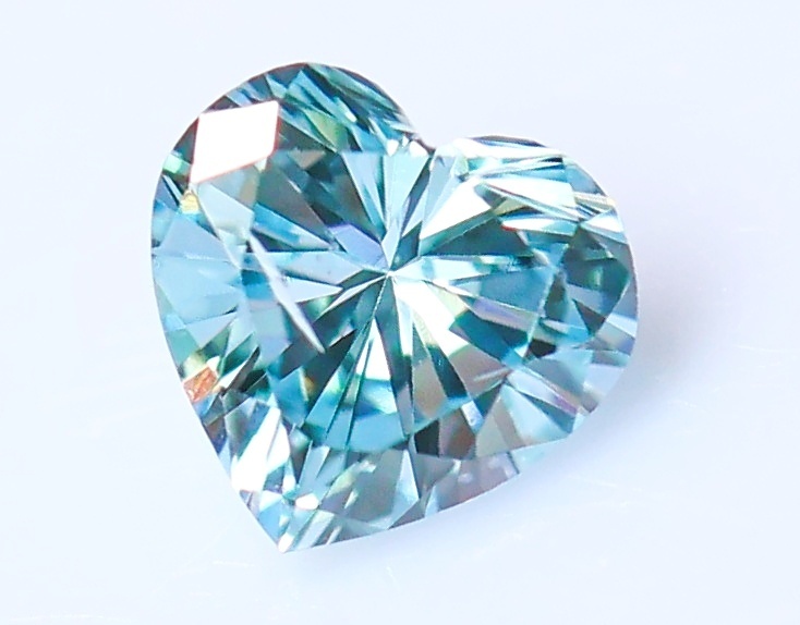 [100 jpy ~]0.129ct natural diamond FANCY GREENISH BLUE( treat )I1 HS cut 