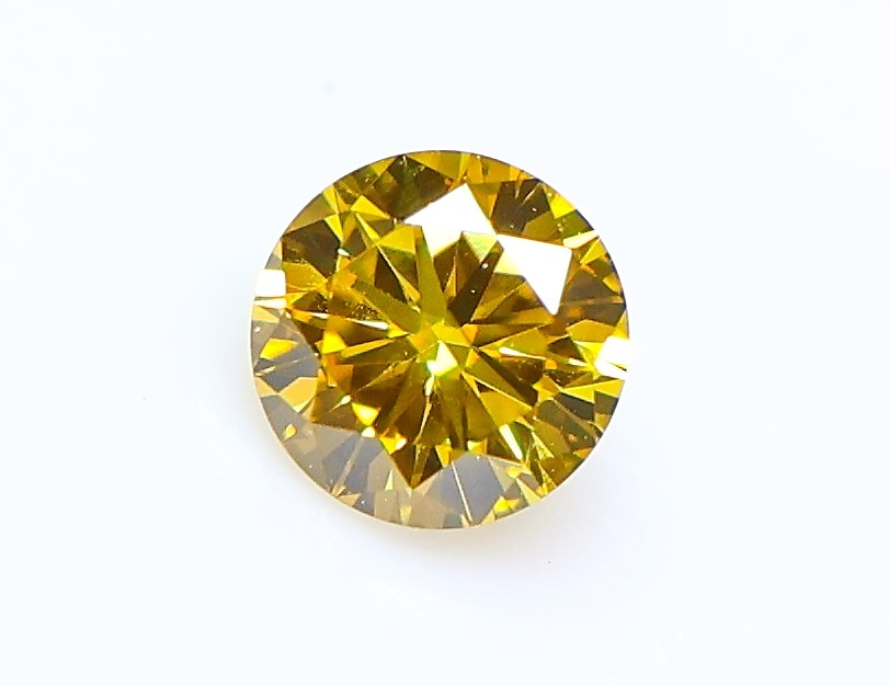 [100 jpy ~]0.114ct natural diamond FANCY DEEP ORANGY YELLOW( natural color )SI1