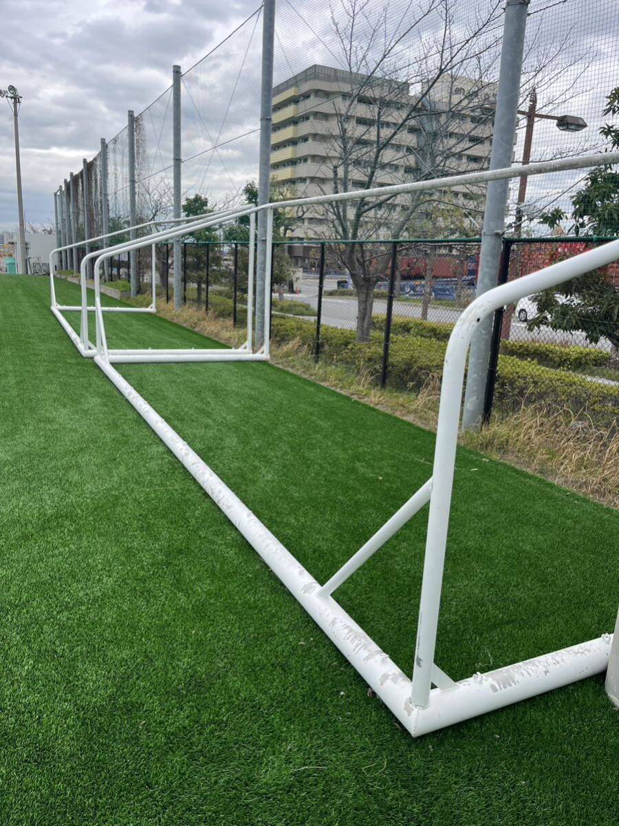 アルミ製　サッカーゴール　11制用　幅約7.4m 大阪市引取対応_画像1