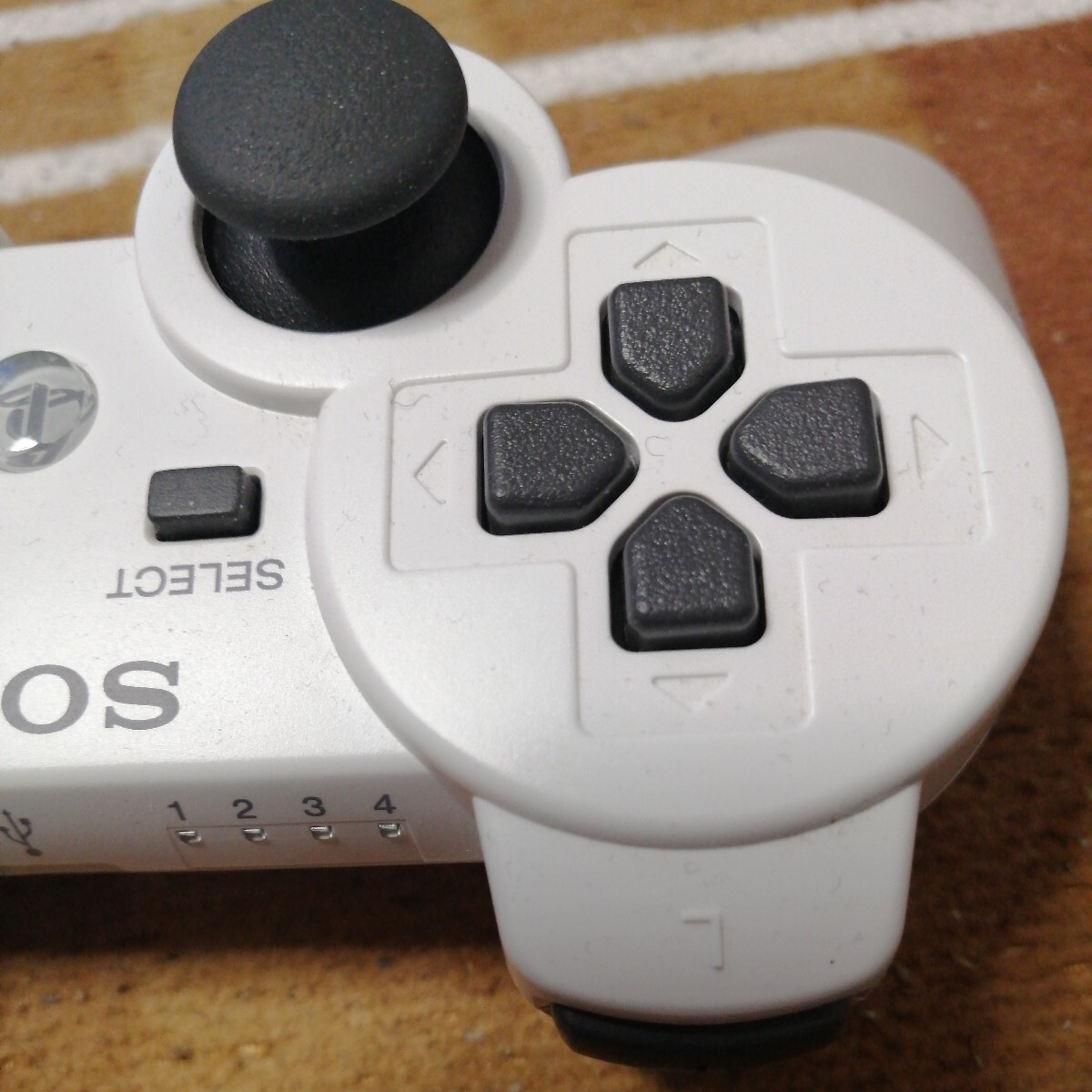動作確認済 純正品 美品 PS3 SONY 純正品 コントローラー デュアルショック 3 ホワイト 白 ソニー プレイステーション PlayStation 3_画像4