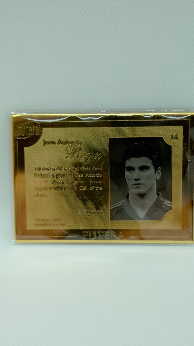 【Jose Antonio Reyes】 Futera 2006 MemoCell Gold CARDの画像2