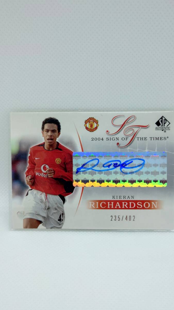 【KIERAN RICHARDSON】 UPPER DECK MANCHESTER UNITED 2004 直筆サインカードの画像1