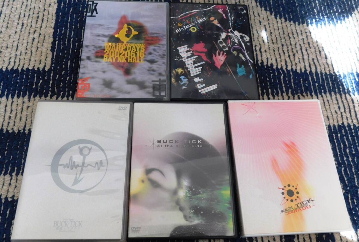 BUCK-TICK TOUR 2002 WARP DAYS/Mona Lisa OVERDRIVE XANADU/at the night side/悪魔とフロイト/FISH TANKER'S ONLY 2011 DVD5枚セット の画像1