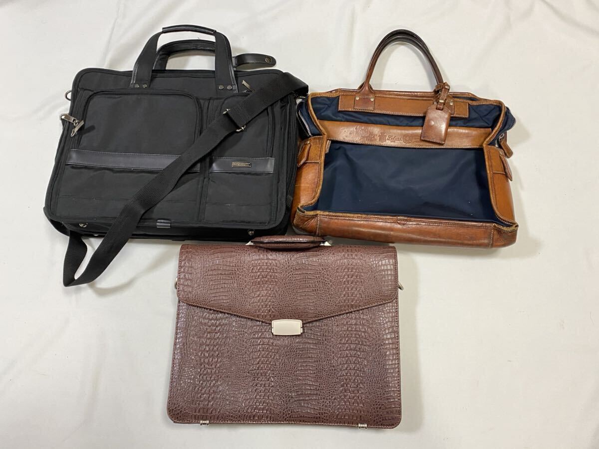 ②■1円■美品含む ブランドバッグ 20点まとめ TUMI FELISI ウンガロ Burberry Hunter ナショジオ メンズ ボストンバッグ ビジネスバッグ_画像7