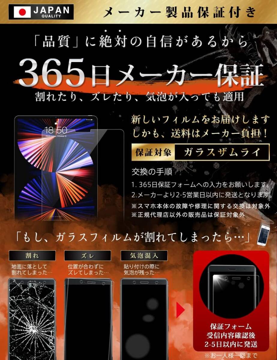 OVER's ガラスザムライ iPad Pro 用 アンチグレア ガラスフィルム iPad 11.0インチ 第4/3/2/1世代 の画像6