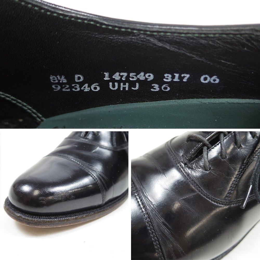 26.5㎝相当　Florsheim Imperial　フローシャイム インペリアル　ストレートチップ　内羽根　ドレスシューズ　革靴　レザー　黒　/U8813_画像10