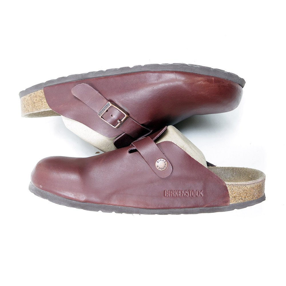 41 265表記　26.5㎝相当　BIRKENSTOCK BOSTON　ビルケンシュトック 　ボストン　レザーサンダル　コンフォート　ワインレッド24.4.12/P689_画像4