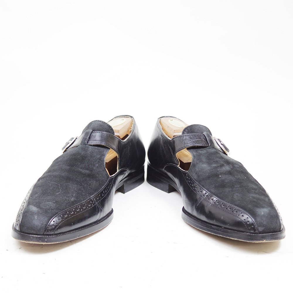 11D надпись 29cm соответствует mario papini Swaro u tail платье обувь ремешок туфли без застежки кожа кожа обувь черный чёрный /24.4.17/P718