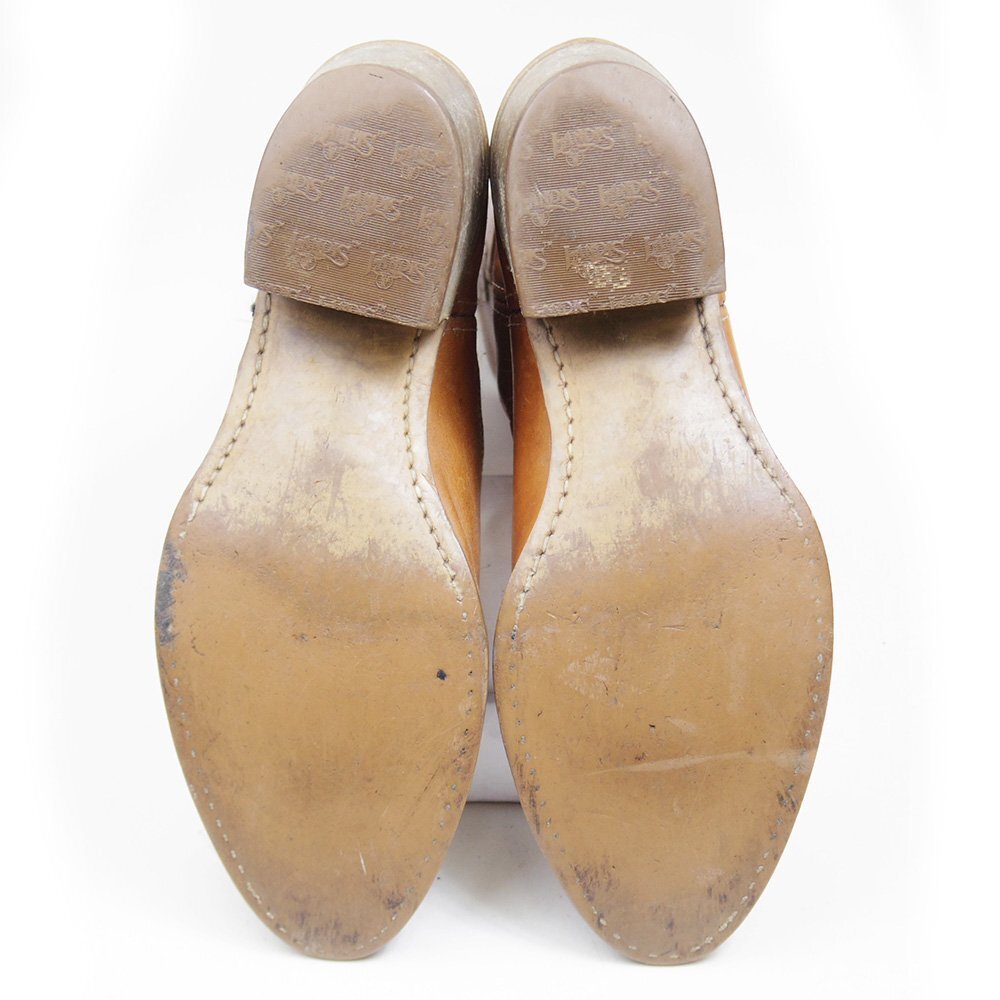 4110 inscription 29cm corresponding LANDIS Vintage western boots pesko boots Short leather shoes leather shoes Brown tea 24.4.26/P797