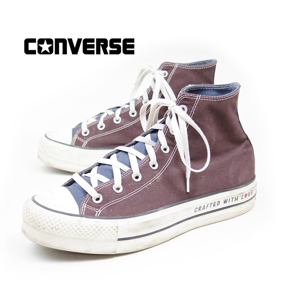 28. надпись CONVERSE Converse CRAFTED WITH LOVE спортивные туфли - ikatto Brown чай /24.4.23/P779