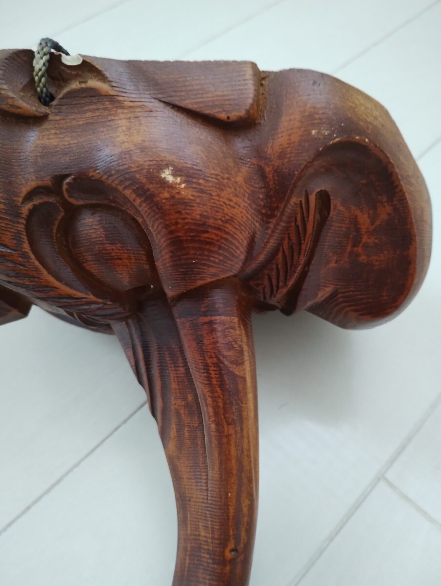 木彫り 天狗のお面 傷有り 素晴らしい彫刻の画像4