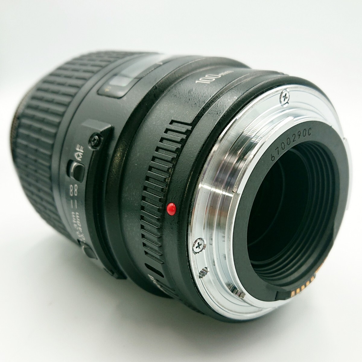 【コレクター放出品 ②】『Canon カメラ レンズ EF 100mm F2.8 Macro USM ULTRASONIC フード 取説 袋』単焦点 キヤノン マクロ 光学機器 の画像9