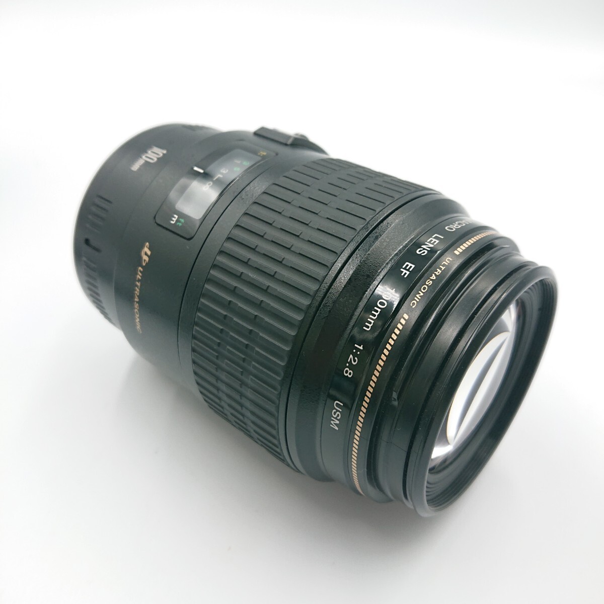【コレクター放出品 ②】『Canon カメラ レンズ EF 100mm F2.8 Macro USM ULTRASONIC フード 取説 袋』単焦点 キヤノン マクロ 光学機器 の画像7
