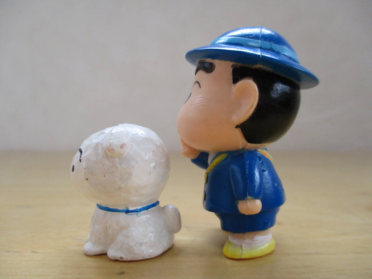 希少☆当時物 1993 クレヨンしんちゃん シロ 彩色 ゴム 人形 2種セット PVC フィギュアの画像3