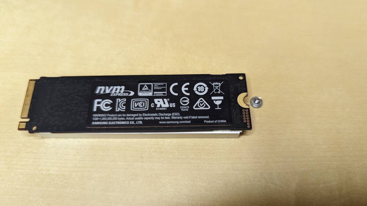 SAMSUNG 970 EVO MZ-V7E250 250GB SSD M.2 2280 NVMe M.2 中古動作品 サムソン ストレージの画像2