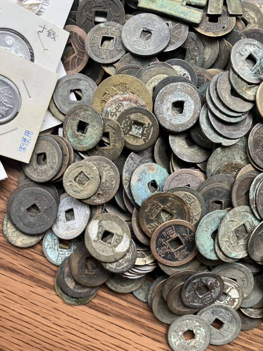 古銭まとめ 日本 中国 穴銭 総量約3.0kgの画像6