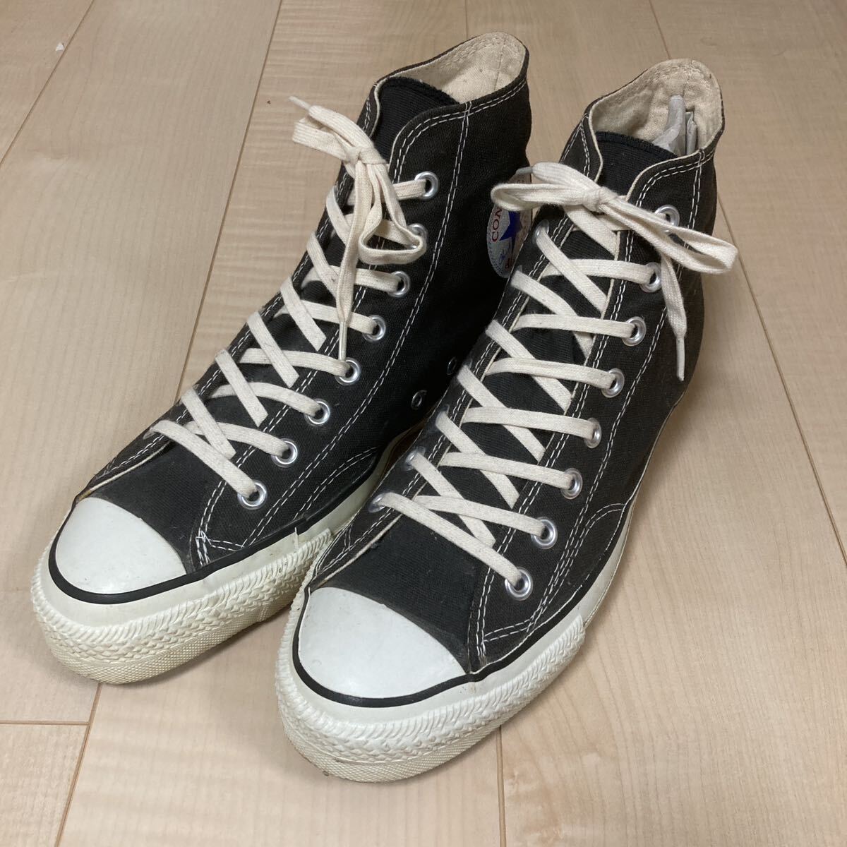 CONVERSE ALL STAR HI BLACK 8 1/2 80s vintage USA製 極美品 あて布 囲み文字 墨黒 コンバース オールスター アメリカ製 1000円スタート - GETNIPPON เก็ทนิปปอน CONVERSE ALL STAR HI BLACK 8 1/2 80s vintage USA製 極美品 あて布 囲み文字 墨黒 コンバース オールスター アメリカ製 1000円スタート - GETNIPPON เก็ทนิปปอน