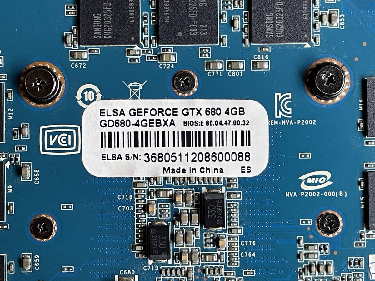 〓001 Mac Pro用 ROM書換え ELSA NVIDIA Geforce GTX680 4GBの画像6
