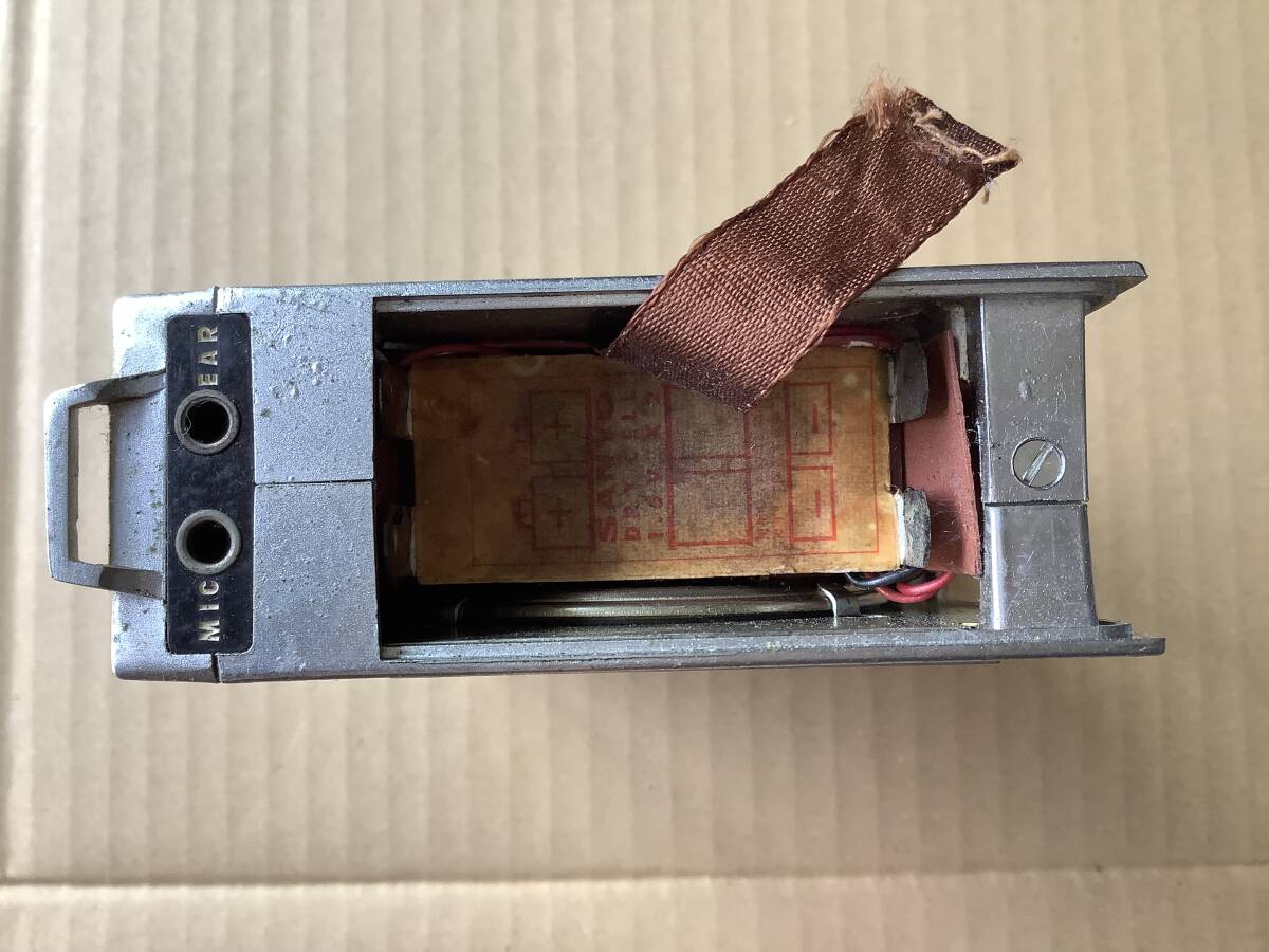 昭和レトロ SANYO MICRO-PACK 35 model m-35 小型 オープンリールデッキ テープ レコーダー ジャンクの画像4