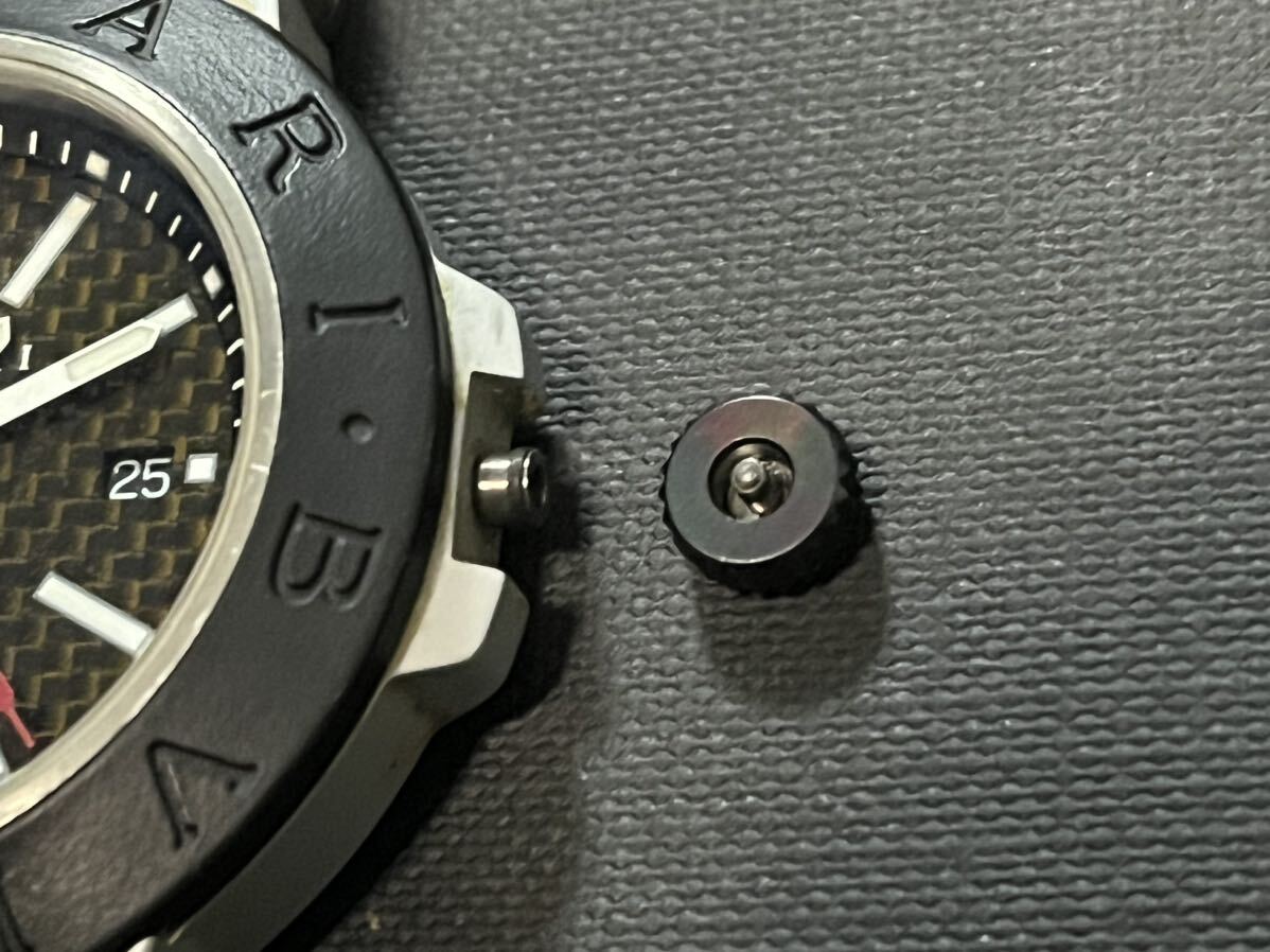 ブルガリ AL44TA ブルガリ ディアゴノ アルミニウム 腕時計 クォーツ BVLGARI 動作品の画像5