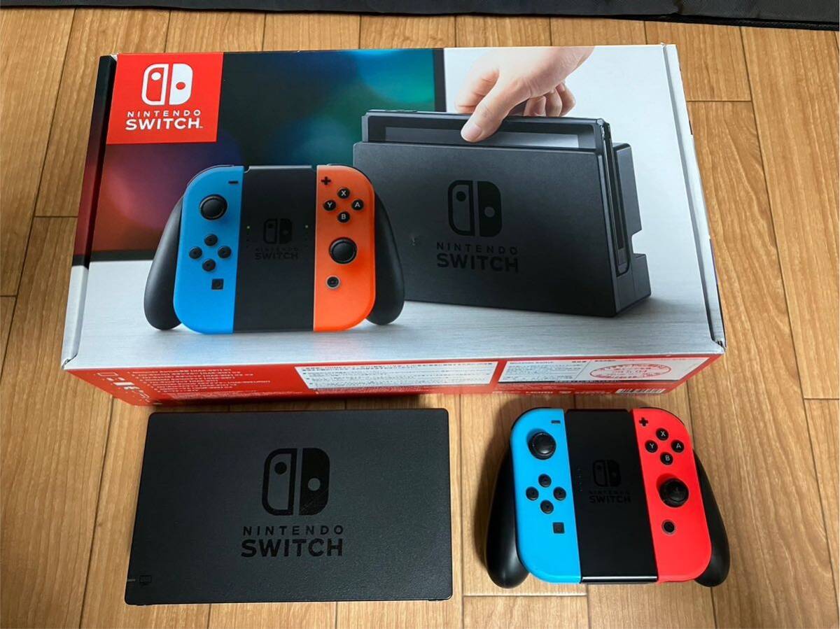 ニンテンドースイッチ Nintendo Switch 任天堂 ネオンブルー 動作品_画像2