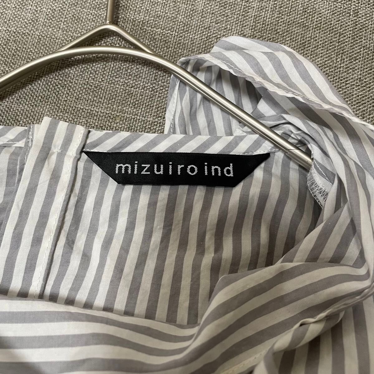 mizuiro ind ミズイロインド　ストライプブラウス　バックリボン　春