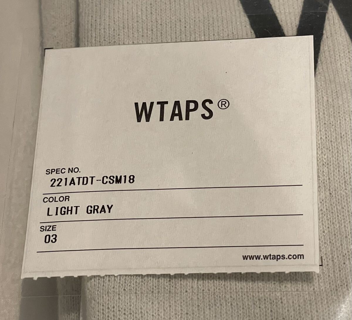 【中古】WTAPS 22SS ACADEMY SWEATER COPO 221ATDT-CSM18 LIGHT GRAY LARGE スウェット　neighborhood supreme_画像4