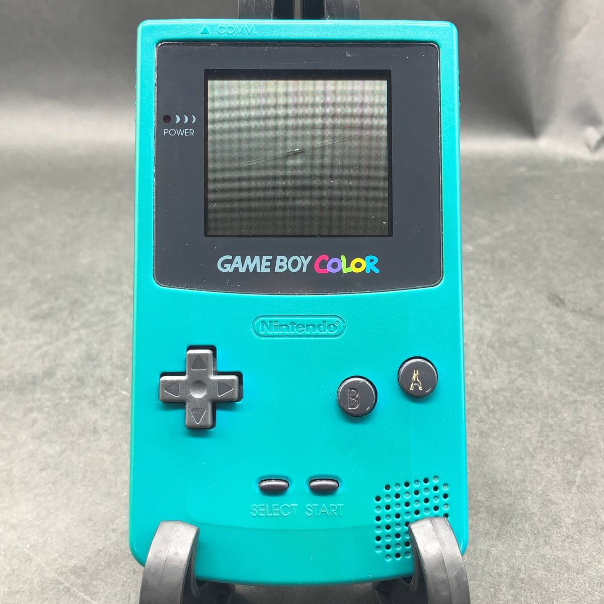 p-74827 美品 Nintendo ゲームボーイカラー ブルー GBC 動作品 本体のみ GAME BOY COLOR BLUE 任天堂 レトロゲーム機の画像1