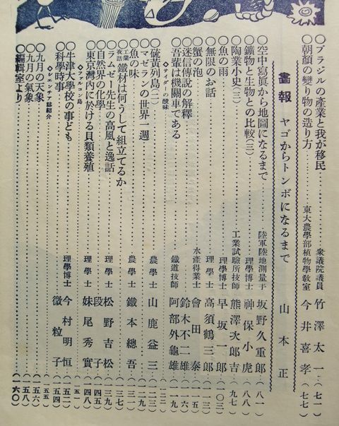  science knowledge Taisho 12 year 9 month number science knowledge spread .