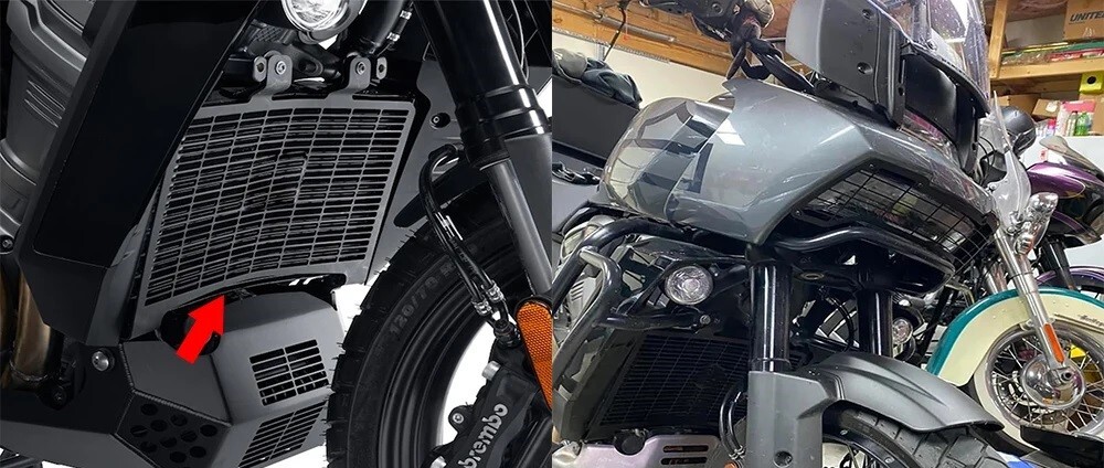 ハーレー パンアメリカ ラジエーター グリル ガード Harley RA1250/S 2021～ ドレスアップ カバー 保護 カスタムパーツの画像2