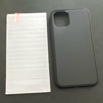 d-54TENDLIN iPhone 11 Pro 用ケース 半透明 マット感 擦り傷防止 指紋防止 薄型 アイフォン11Pro カバー（ブラック）フィルム1枚付き