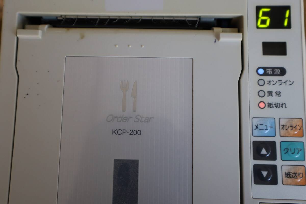 D0858(RK) Y 【6台セット】TEC 無線オーダーシステム OrderStar リモートプリンタ KCP-200（KCP-200-R）の画像8