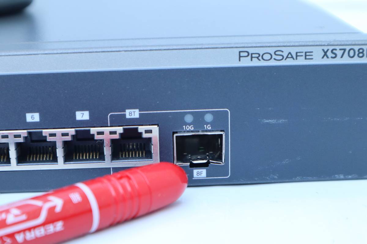 E5631 Y 　NETGEAR XS708E Prosafe Plus 10GBASE-T , 8ポート10Gbps / 【訳あり:写真3枚目参考】_画像3