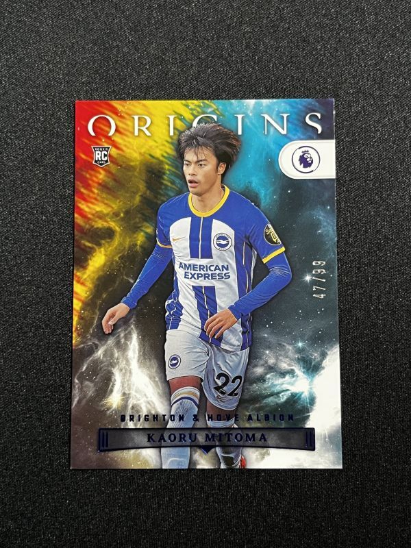 【99枚限定】 三笘薫 Kaoru Mitoma 2022-23 Panini Chronicles EPL Origins Blue Rookie RC Brighton 日本代表の画像1