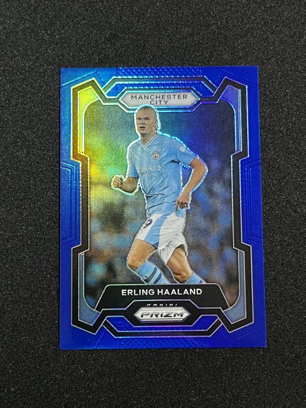 【199枚限定】 Erling Haaland 2023-24 Panini Prizm EPL Blue Prizm アーリング・ハーランド Manchester Cityの画像1