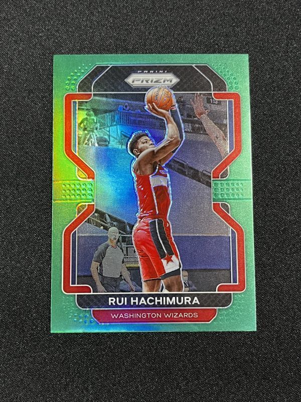 Rui Hachimura 八村塁 2021-22 Panini NBA Prizm Green Prizm ウィザーズ レイカーズの画像1