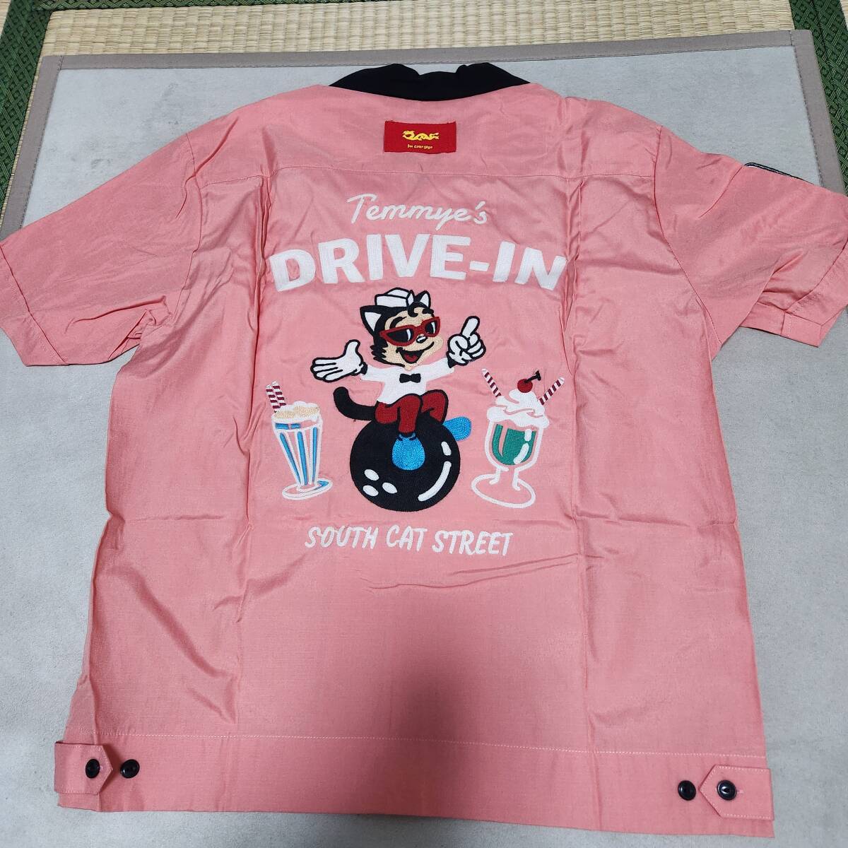クリームソーダ ティミーボーリングシャツ ピンクドラゴン CREAM SODA の画像1