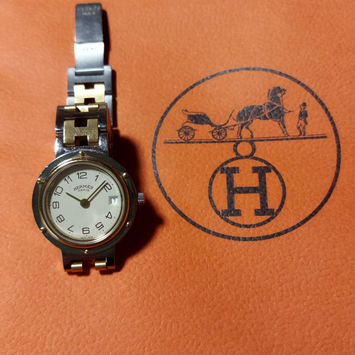 エルメス クリッパー レディース 腕時計 HERMES 予備コマあり エルメス クリッパー レディース 腕時計 HERMES 予備コマあり