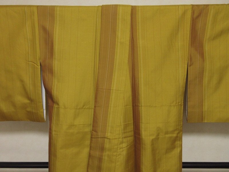 ドークブア■本場黄八丈 まるまなこ 綾織 縦縞 草木染 極上の逸品 106の画像3