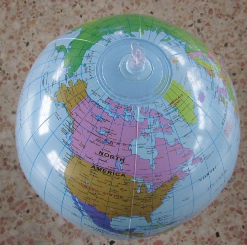 ★ 送料無料 匿名 即日発送 ★ 2個セット 地球儀 ビーチ ボール バレー 知育 玩具 世界 地図 地球 テスト 試験 対策 勉強 30cm 海 プール _画像8