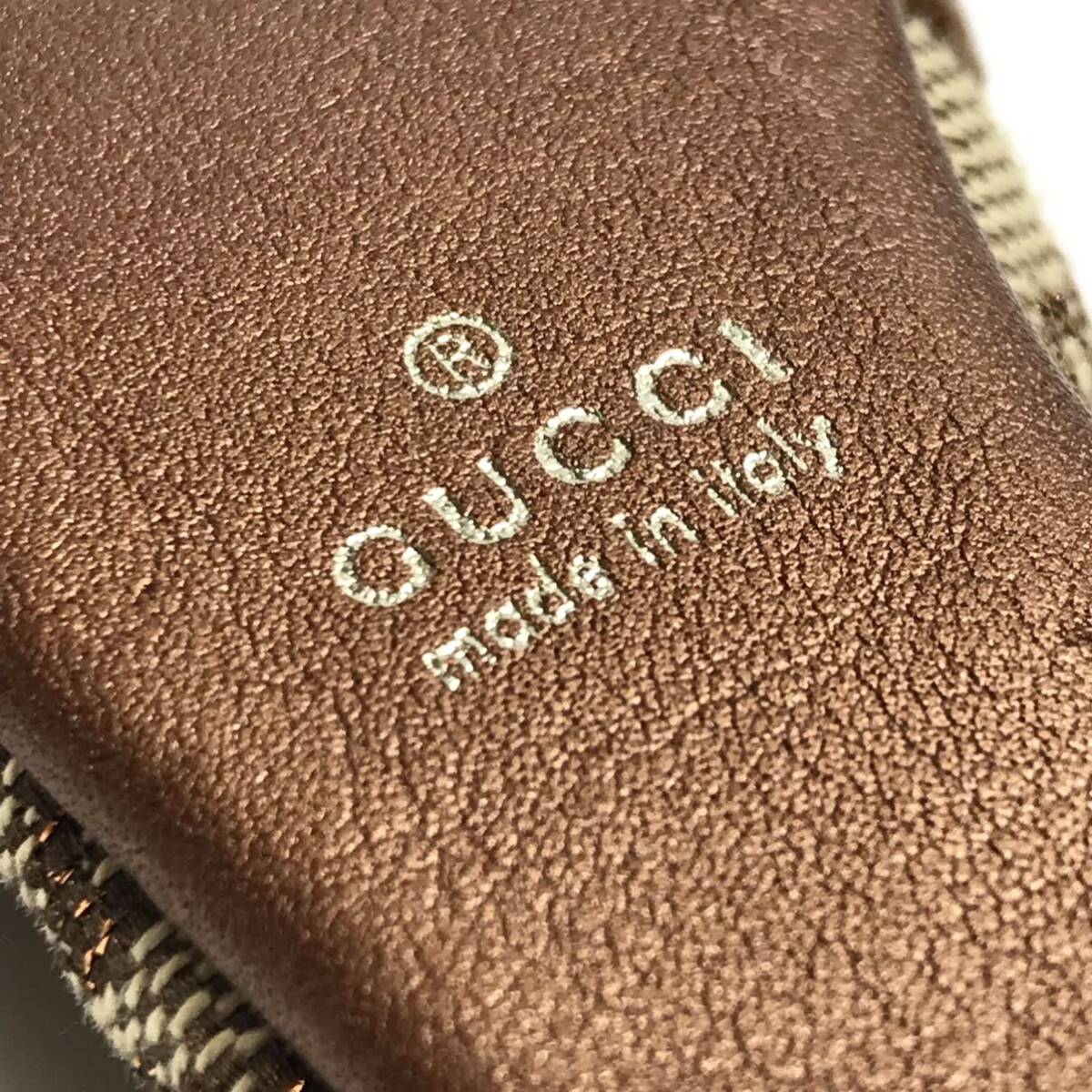 ★未使用級★GUCCI グッチ GGキャンバス スニーカー キーホルダー ホースビット 靴 シューズ キーリング バッグチャームの画像8