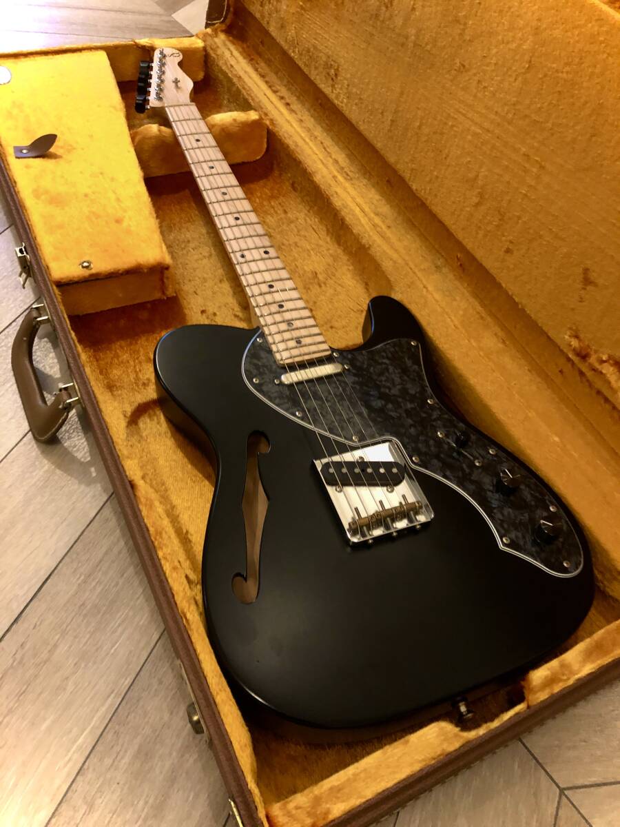 ＢＬＡＣＫ　ＣＬＯＵＤ　ＢＬＡＣＫ　ＳＭＯＫＥＲ　ＤＥＬＴＡ telecaster thinline　テレキャスター シンライン ブラックスモーカー _画像1