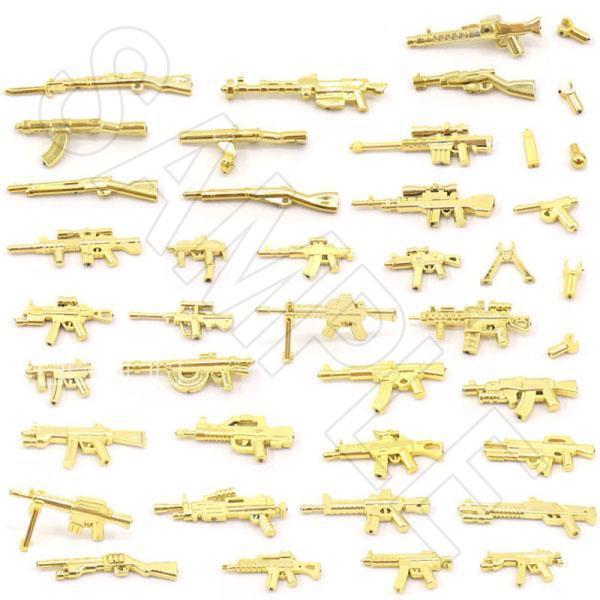 金 40個 レゴ 武器 LEGO 互換 銃 ライフル おもちゃ ミリタリー ert_画像2