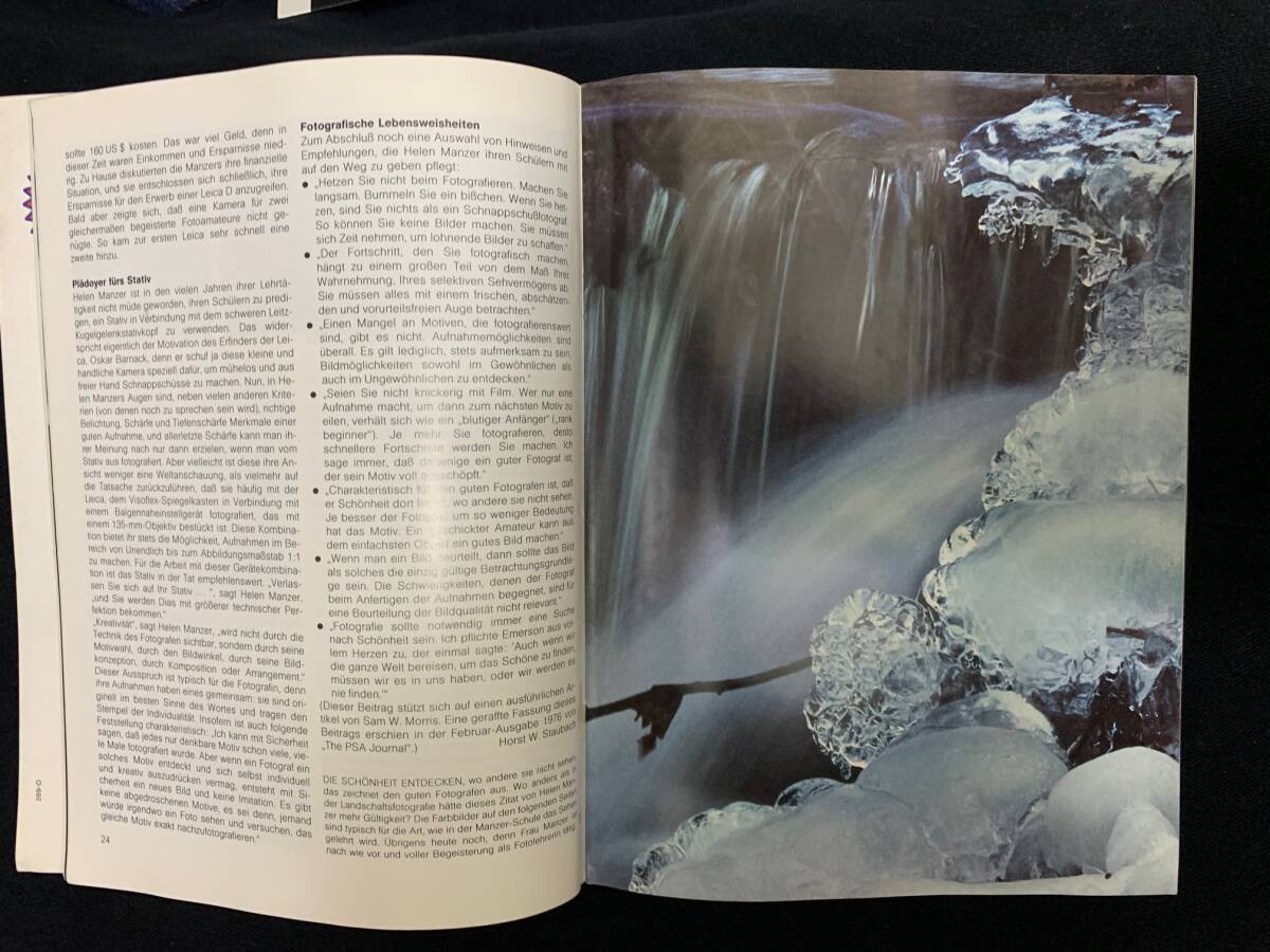 ライカ Leica Fotografie 4／1978 珍しいビンテージ デッドストックドイツ語版 全60ページ 表紙Photo by: Erich Klemmの画像6